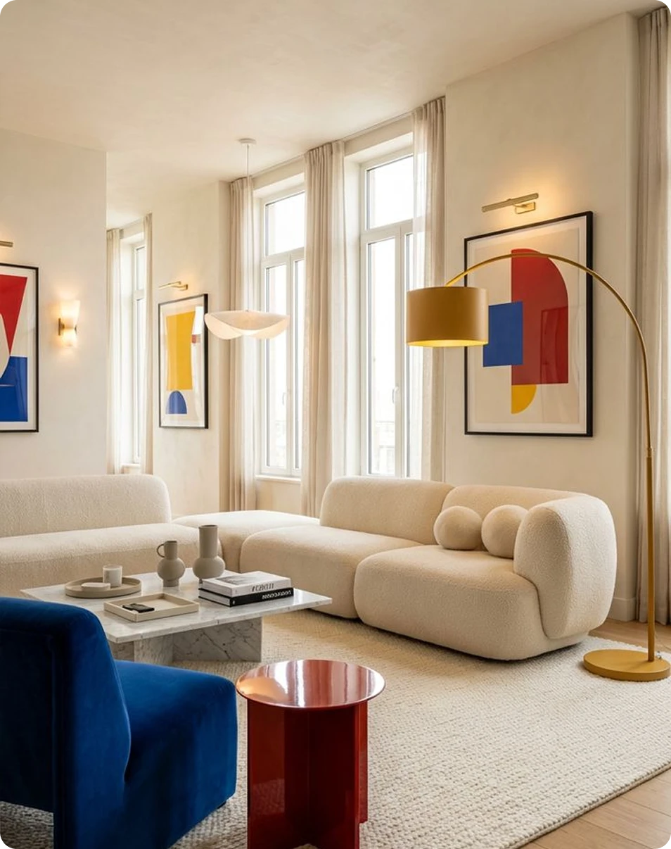 Appartement Lumière, illustration architecturale