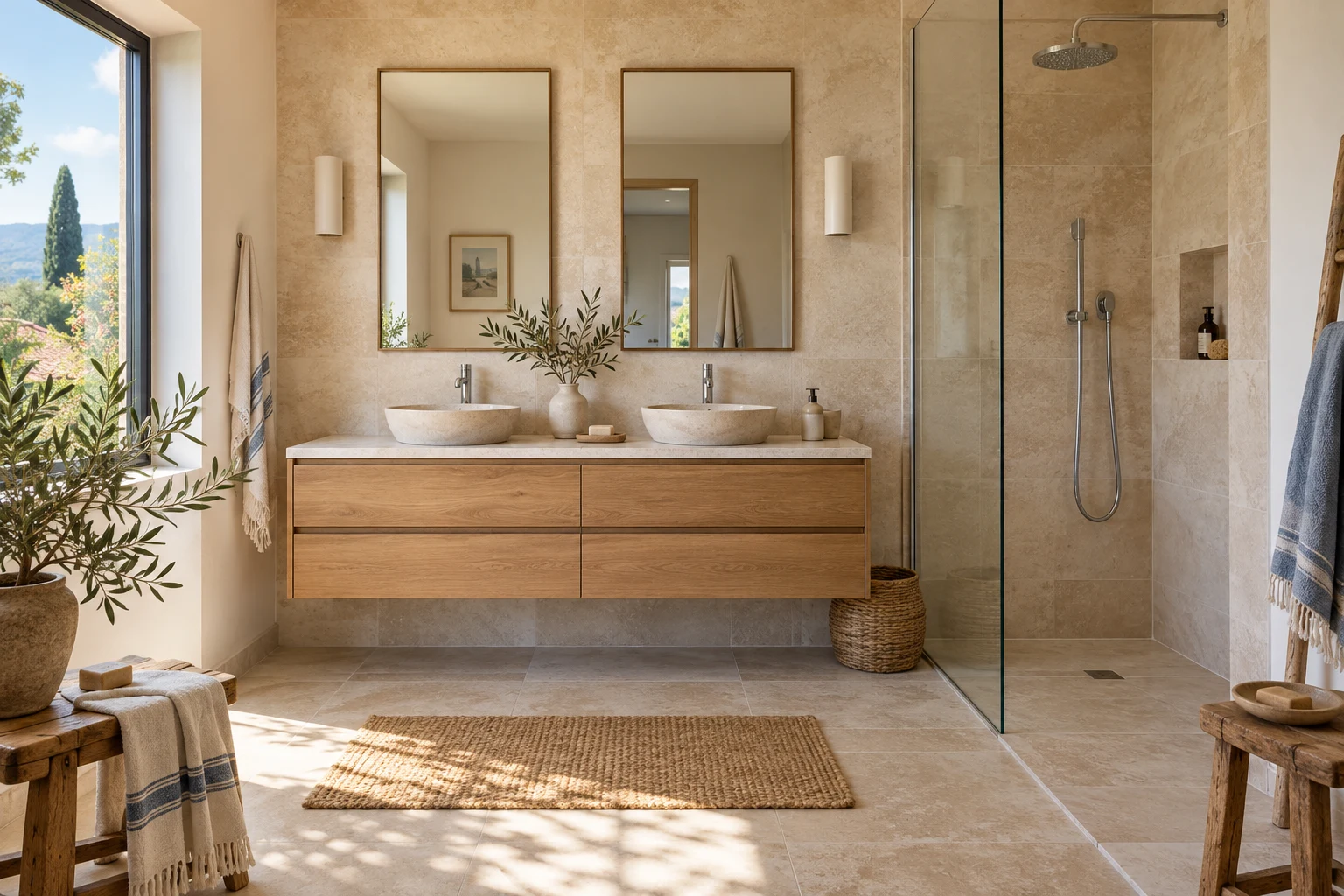 Salle de bains, illustration de design