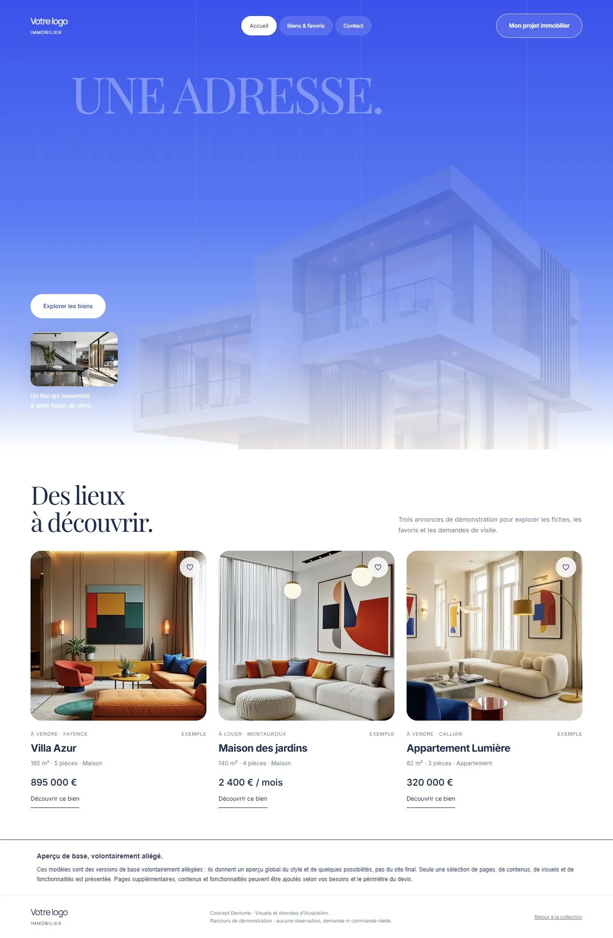 Horizon : un concept immobilier au design lumineux