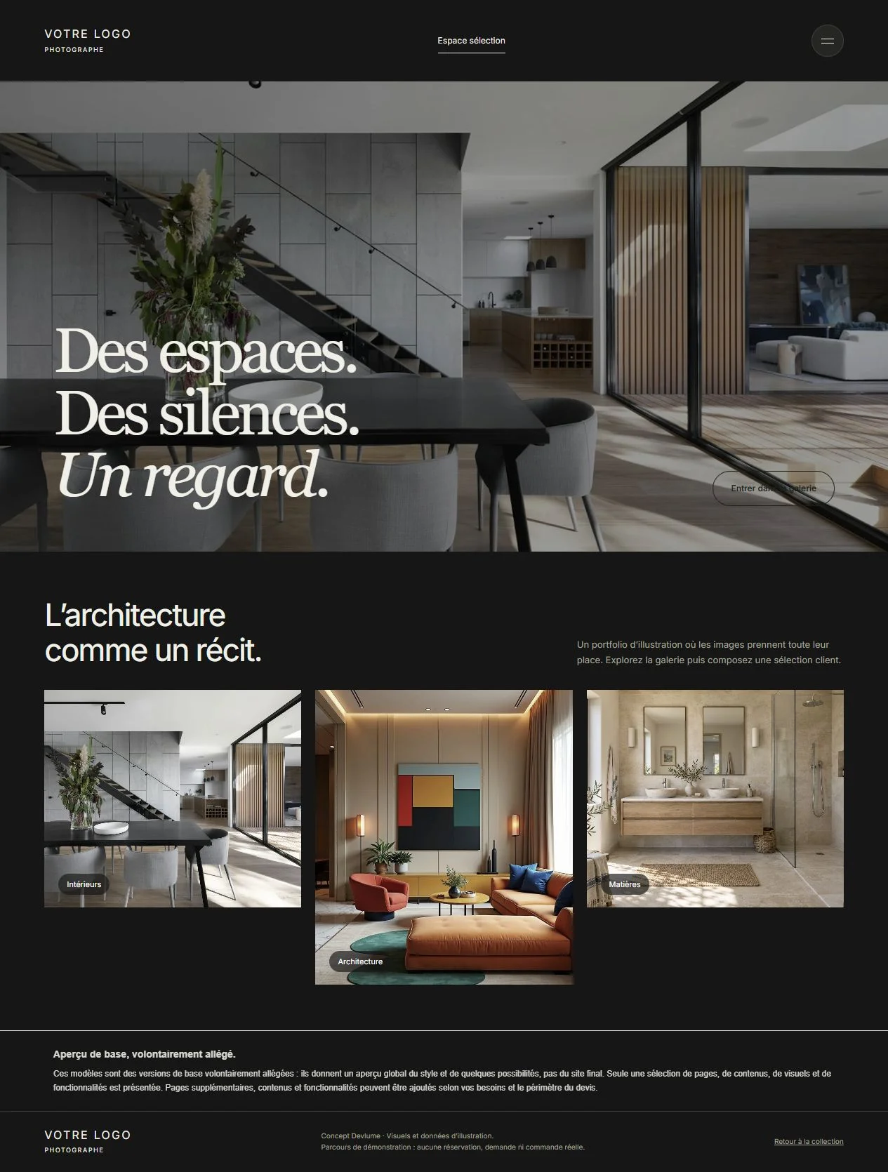 Aperçu du concept Contrechamp, Photographe